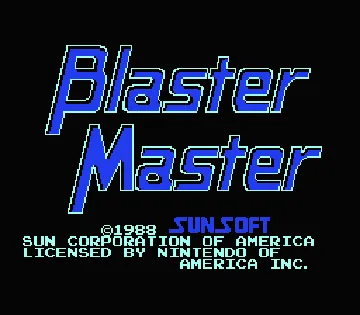 Blaster Master (USA) (Beta) (1988-05-20) screen shot title